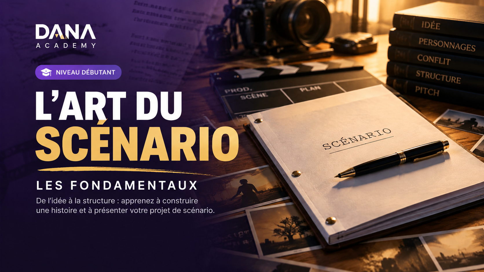 Couverture de la formation De l’idée à la construction d’une histoire cinématographique.